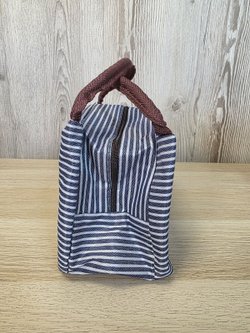 Термосумка для обеда, в синюю полоску 0331-5