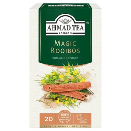 Чай черный Ahmad Tea Ройбуш с корицей 20 пакетиков