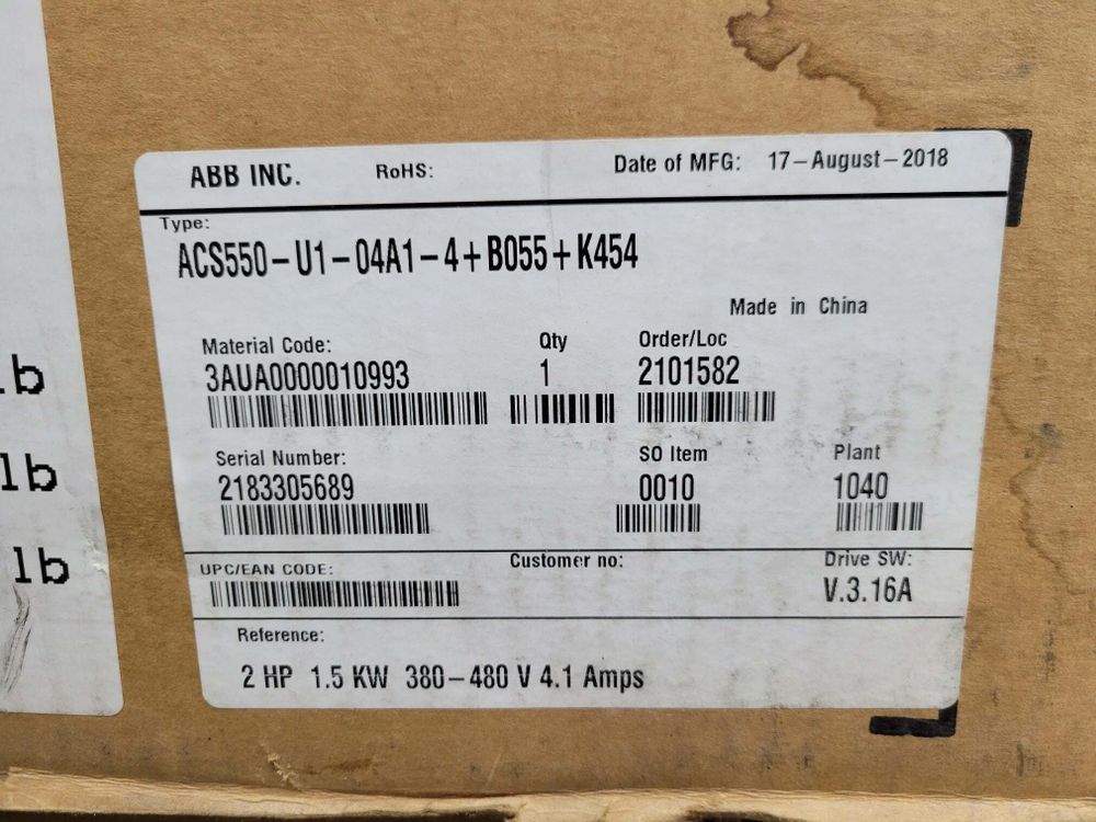 ACS550-U1-04A1-4+B055-K454