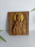 Освященная Икона св. великомученицы Ирины 16,5х14 см дуб