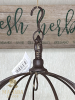 Подвес декоративный "Корона" коричневый большой 32х31,5см