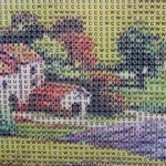 Алмазная мозаика на подрамнике с полным заполнением «МИР ЯРКИХ КРАСОК», поле подсолнухов, 30*40см