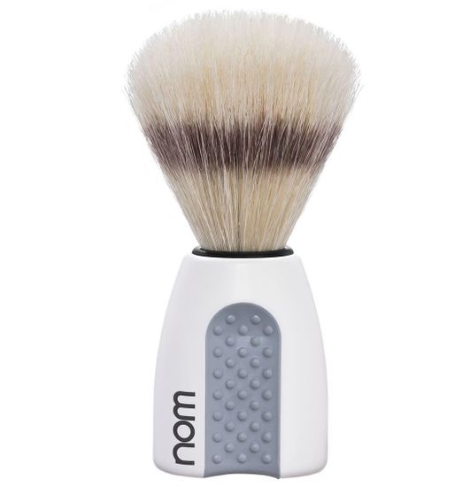 Помазок NOM ERIK, щетина кабана, белый пластик