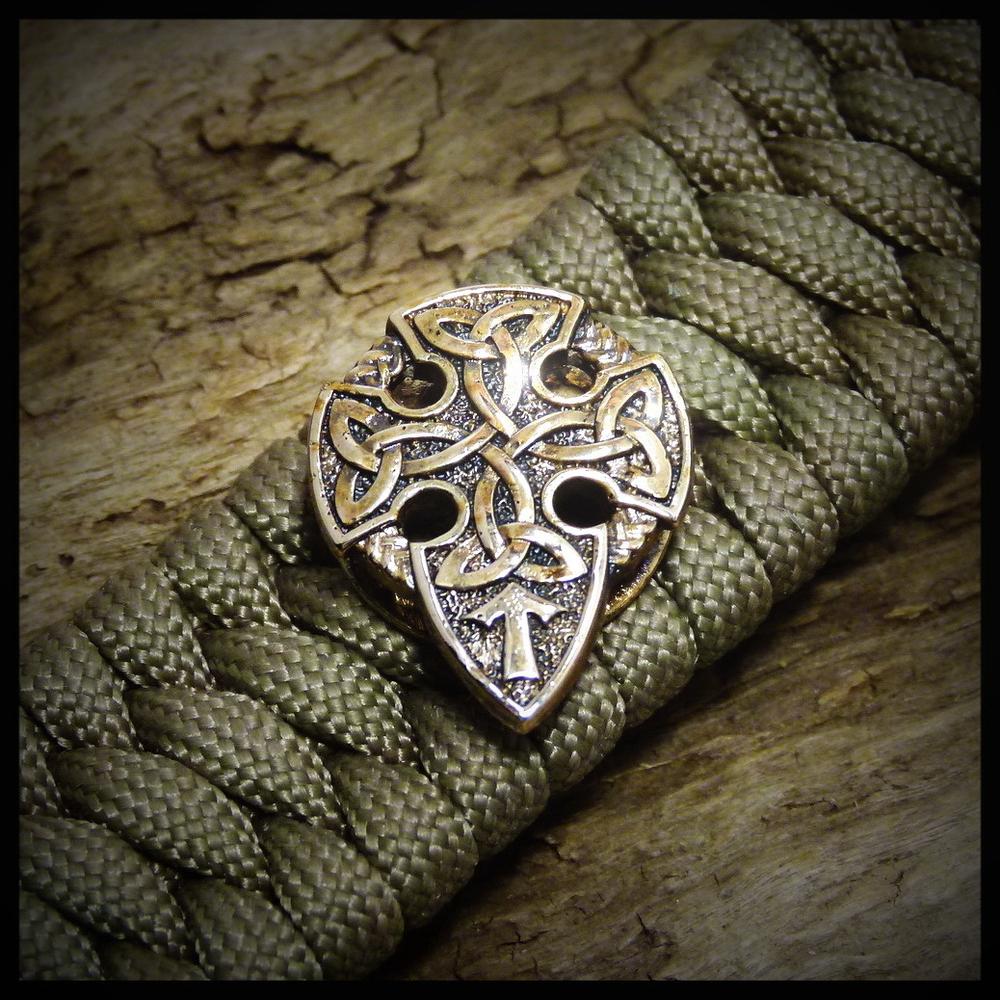 Бусина для паракорда , браслета декоративная "Сила кельта" большая