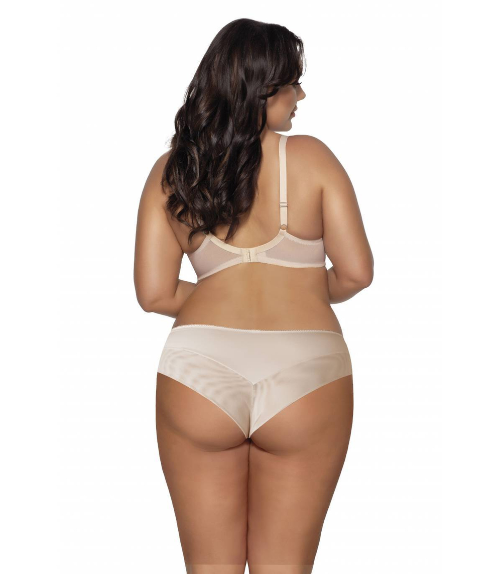 Трусики-бразилиана со средней линией талии Camellia (Размер: XL) (Цвет: черный)