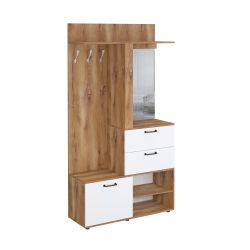 Прихожая Сеул (дуб кельтик/белый), МФ 1+1