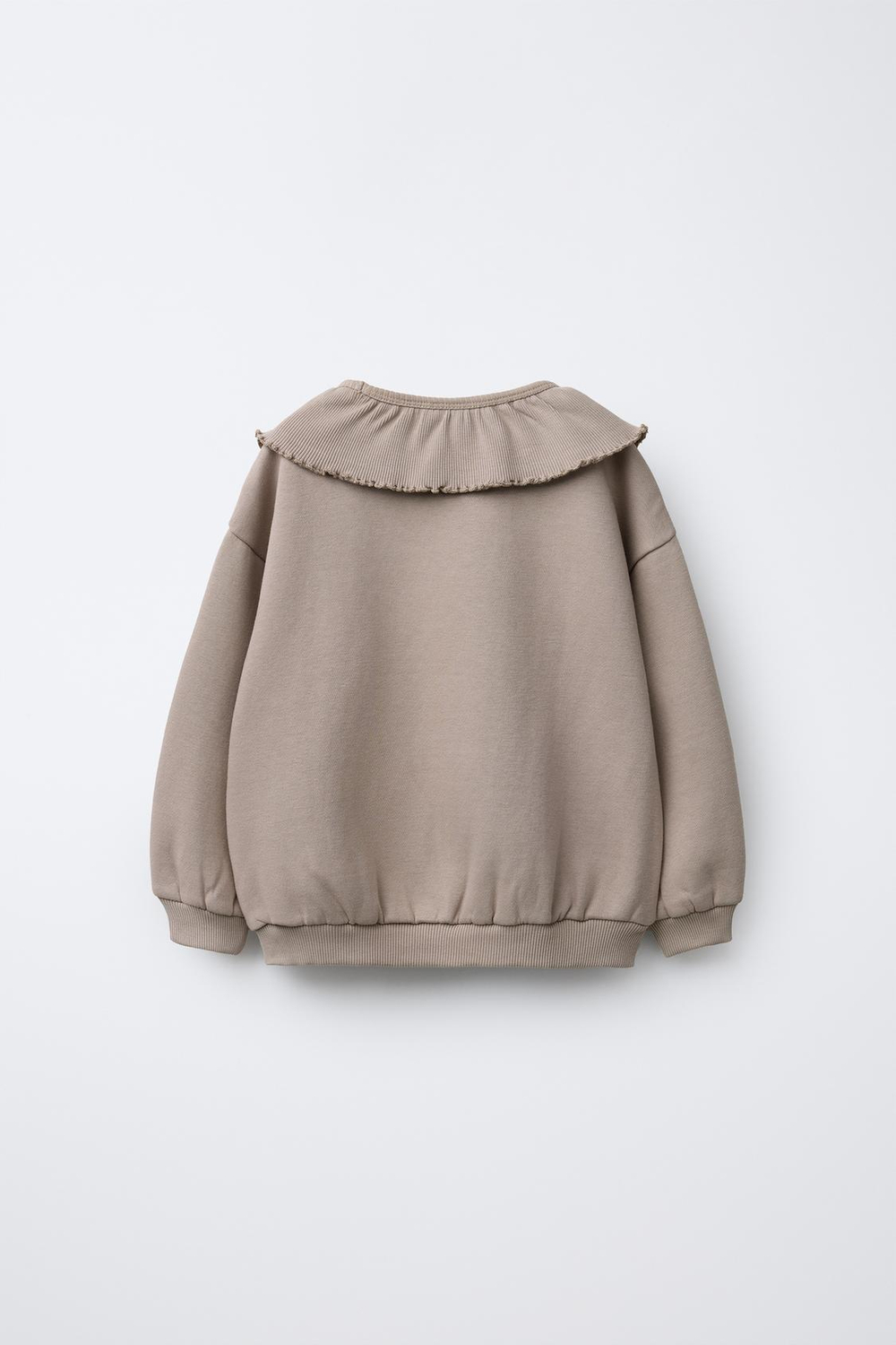 ZARA ТОЛСТОВКА В РУБЧИК С ВОРОТНИКОМ «КЛОДИН», КАМЕННО-СЕРЫЙ