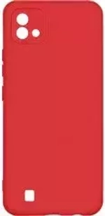 Силиконовый чехол с микрофиброй для Realme C20/C11 red DF