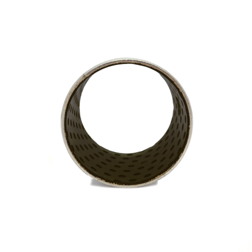 Металлополимерная разрезная свертная втулка 70*75*80 хромированная / Скользящий подшипник с POM покрытием / для манипуляторов и спец. техники