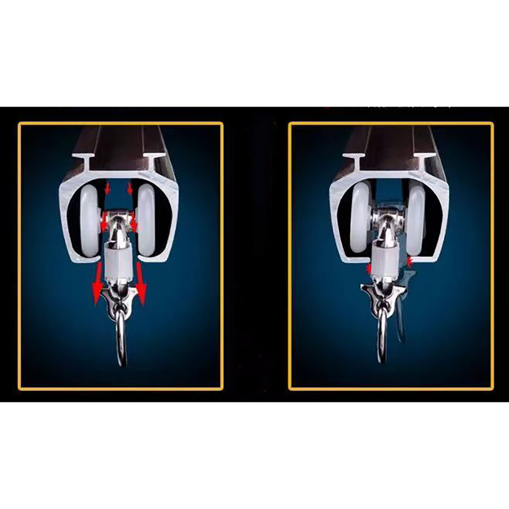 Карниз для штор, алюминиевый, потолочный и настенный монтаж