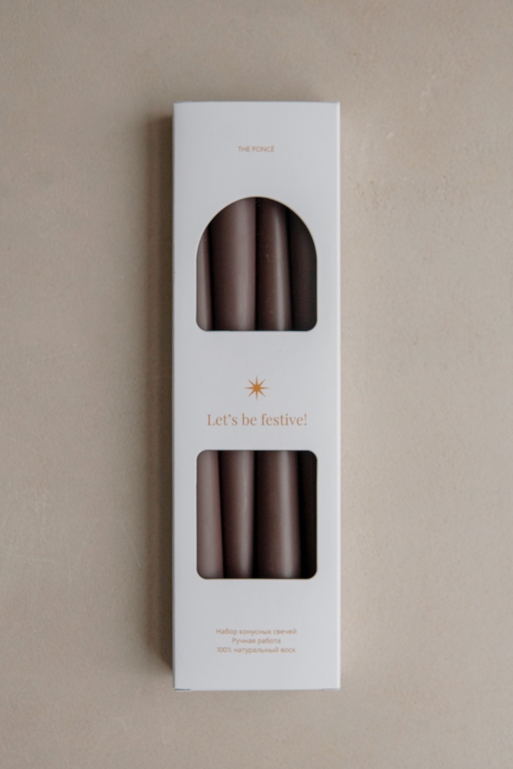 Набор конусных свечей, 4 шт