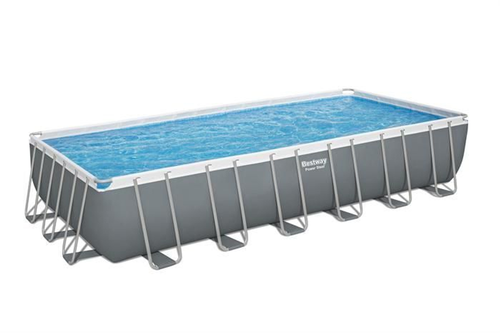 Каркасный бассейн Bestway Steel 56474 (732х366х132 карт. фильтр, лестница, тент,ChemConnec)