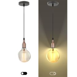 PL13 E27 - 6 RC Подсветка ЭРА Накладной, цоколь Е27, провод 1 м, цвет медь | Подвесные светильники