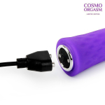 Фиолетовый вибромассажер с 10 режимами вибрации 10,5см Bior Toys Cosmo Orgasm CSM-23159