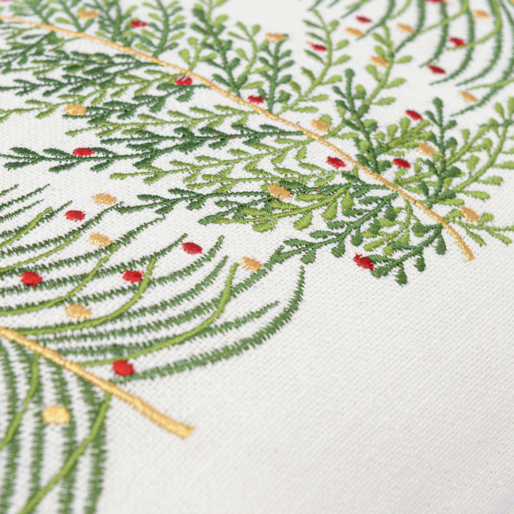 Подушка декоративная с вышивкой christmas tree из коллекции new year essential, 30х45 см