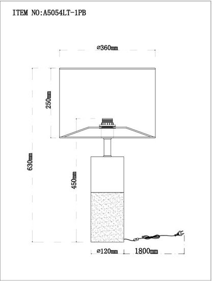 Интерьерная настольная лампа Tianyi A5054LT-1PB
