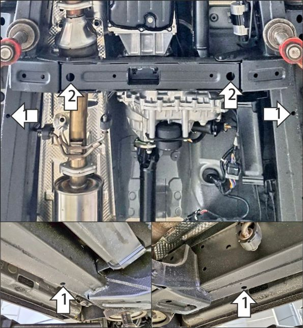 Защита РК. 2 мм, Сталь. для KGM Rexton 2023-н.в., Motodor.72807