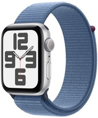Часы Apple Watch SE (2023), спортивный ремешок синего цвета