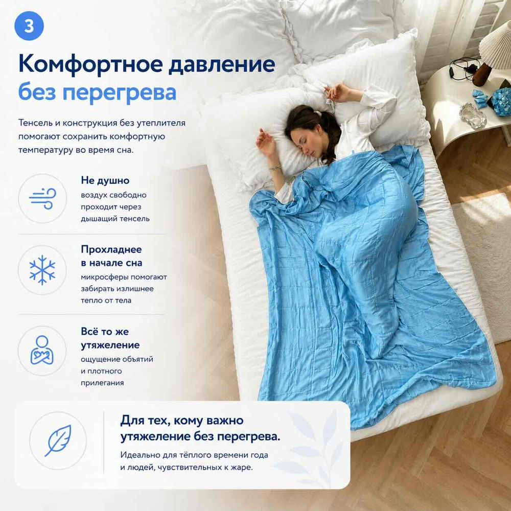 Утяжеленное одеяло "Прохлада"