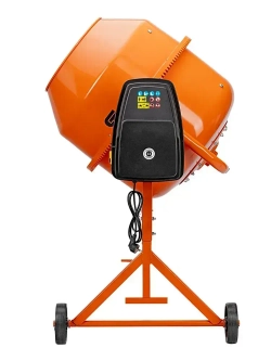Бетономешалка строительная СИБРТЕХ, БСН-220, 220 л объем бака и 1000 Вт мощность, чугунный венец и поликлиновый ремень, защита от перегрева и случайного пуска, без редуктора, бетоносмеситель, 95515