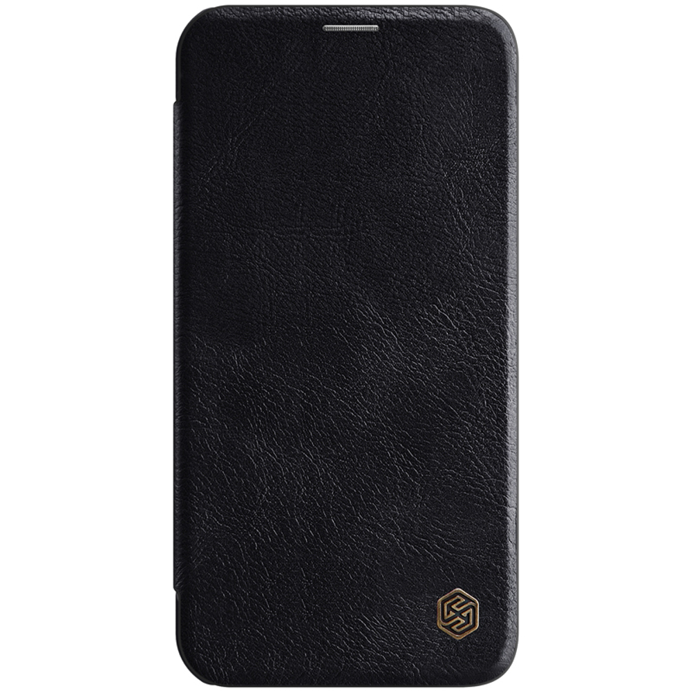 Кожаный чехол книжка от Nillkin для смартфона iPhone 12 Pro Max, серия Qin Leather