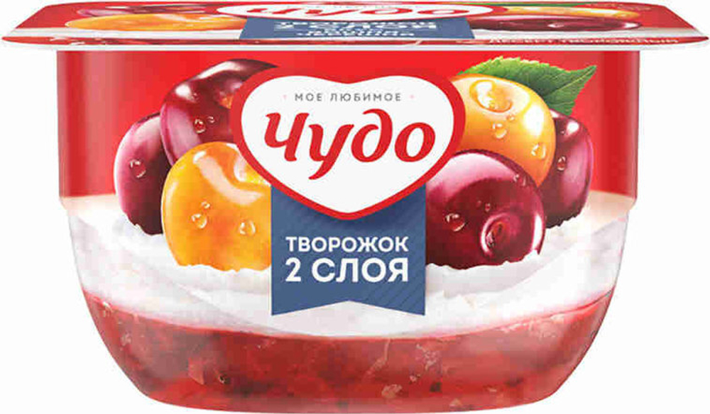 Десерт "Чудо" Вишня-Черешня 4% 100г