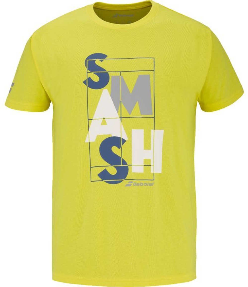 Мужская теннисная футболка Babolat Exercise Message Men - желтый