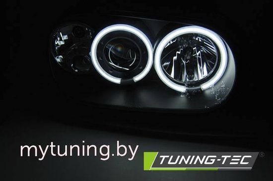 Передние фары Angel Eyes для Volkswagen Golf IV (97-03) CCFL Black