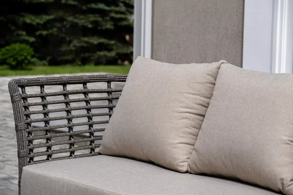 "Валенсия" лаунж-зона из искусственного ротанга, цвет серый