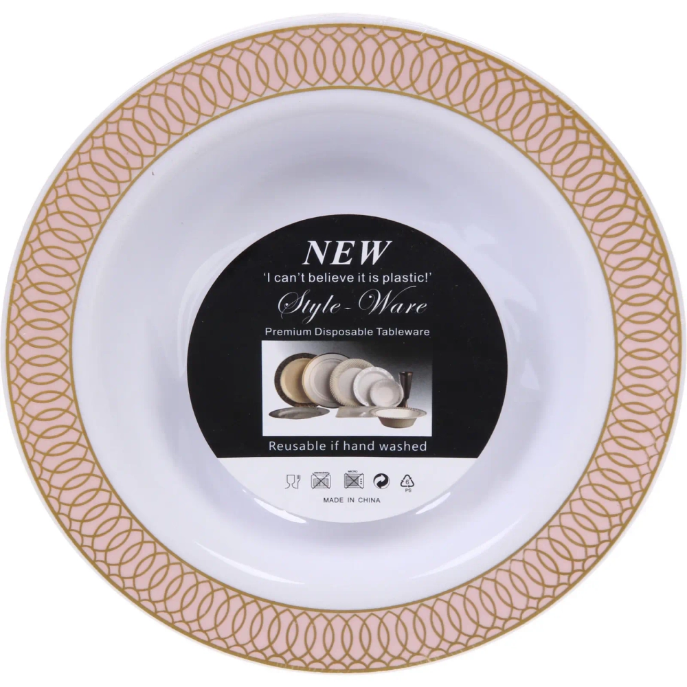 Тарелка суповая 19*4см «DOLCE VITA» в наборе 6шт, золото