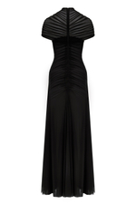 Платье из сетки черное