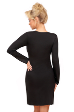 Silvana long nightdress Black