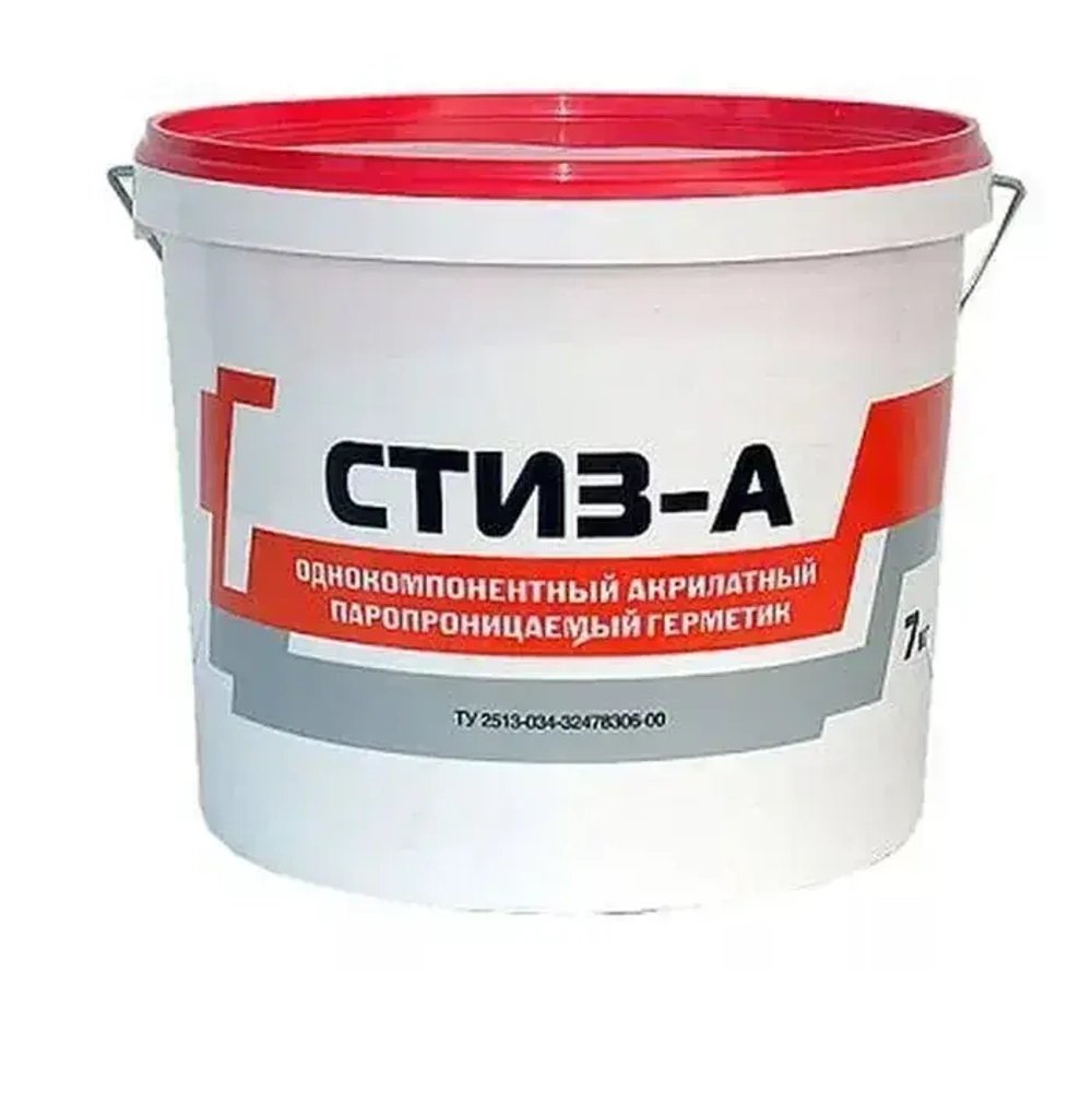 Герметик Стиз А 3 кг Белый, Для наружного слоя монтажного шва