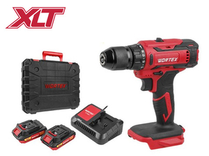Шуруповерт WORTEX BD 1820-1 Li в кейсе, 30 Н*м (в комплекте 2АКБ 18Вх2 А*ч + зарядка)