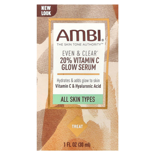 AMBI, Even & Clear®, сияющая сыворотка с 20% витамином C, 30 мл (1 жидк. Унция)