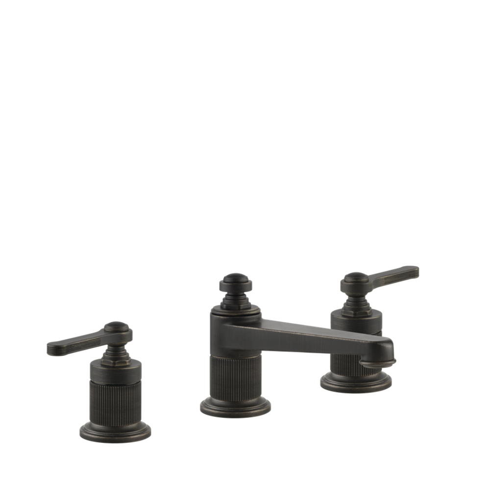 Смеситель для раковины Gessi Venti20 на 3 отверстия, низкий, с донным клапаном