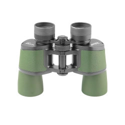 Бинокль Veber TITAN 8x42WP - передний вид, зеленый корпус