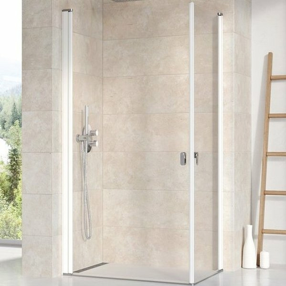 Душевая дверь Ravak Chrome CRV1-80 1QV40101Z1 профиль Белый стекло Transparent