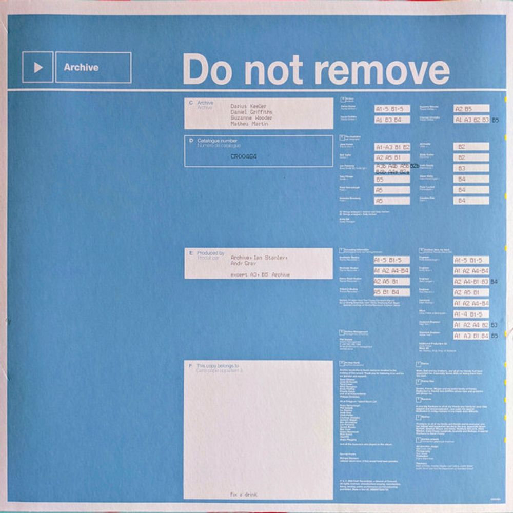Archive / Take My Head  (LP)