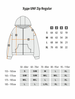 Худи UNIFORM Zip regular графит