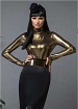 14-01-23 FW Водолазка из металлизированного крепа, золото XL