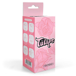 Белый нереалистичный мастурбатор 15см в форме бутона цветка Bior Toys Sexy Friend Flower Tulips SF-70284