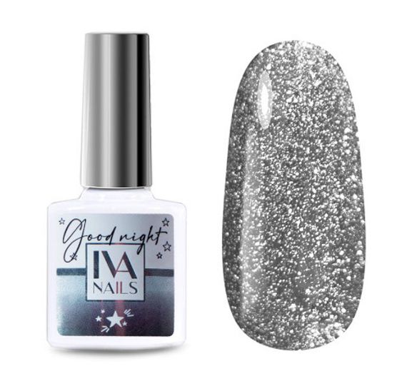 ГЕЛЬ-ЛАК IVA NAILS GOOD NIGHT (СВЕТООТРАЖАЮЩИЙ), 8 МЛ