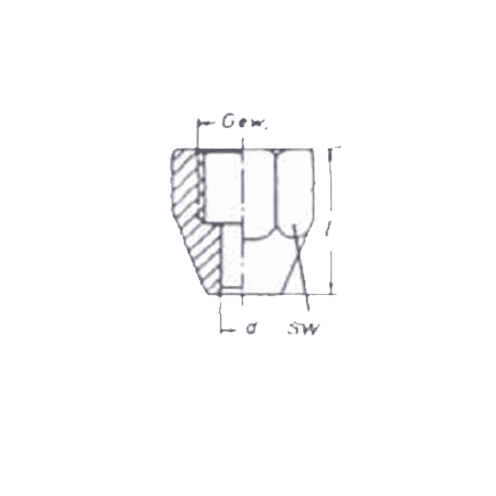 Гайка накидная DN 10 18x1.5