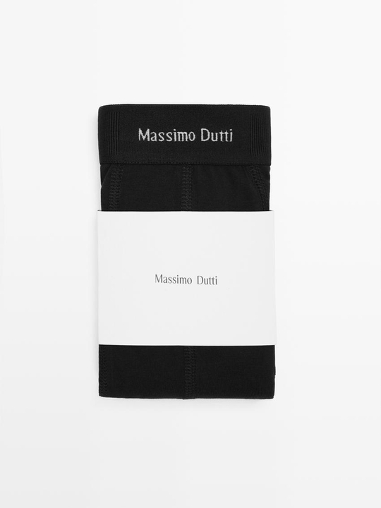 Massimo Dutti русы-боксеры с логотипом на поясе, черный