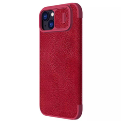 Кожаный чехол-книжка Nillkin Leather Qin Pro c защитой камеры для iPhone 15 Plus