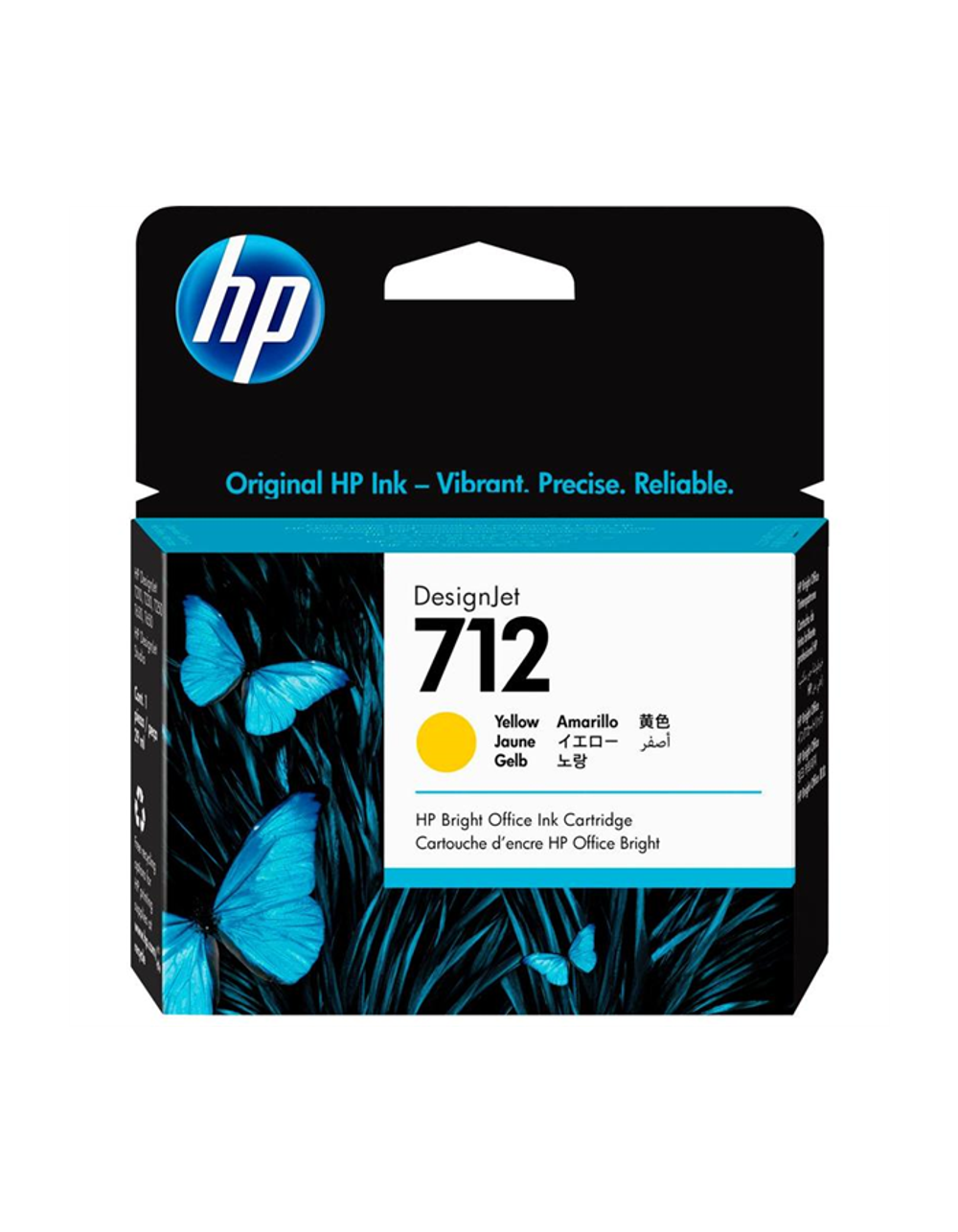 Картридж Cartridge HP 712 для DJ T230/T630/T650/Studio, желтый, 29 мл