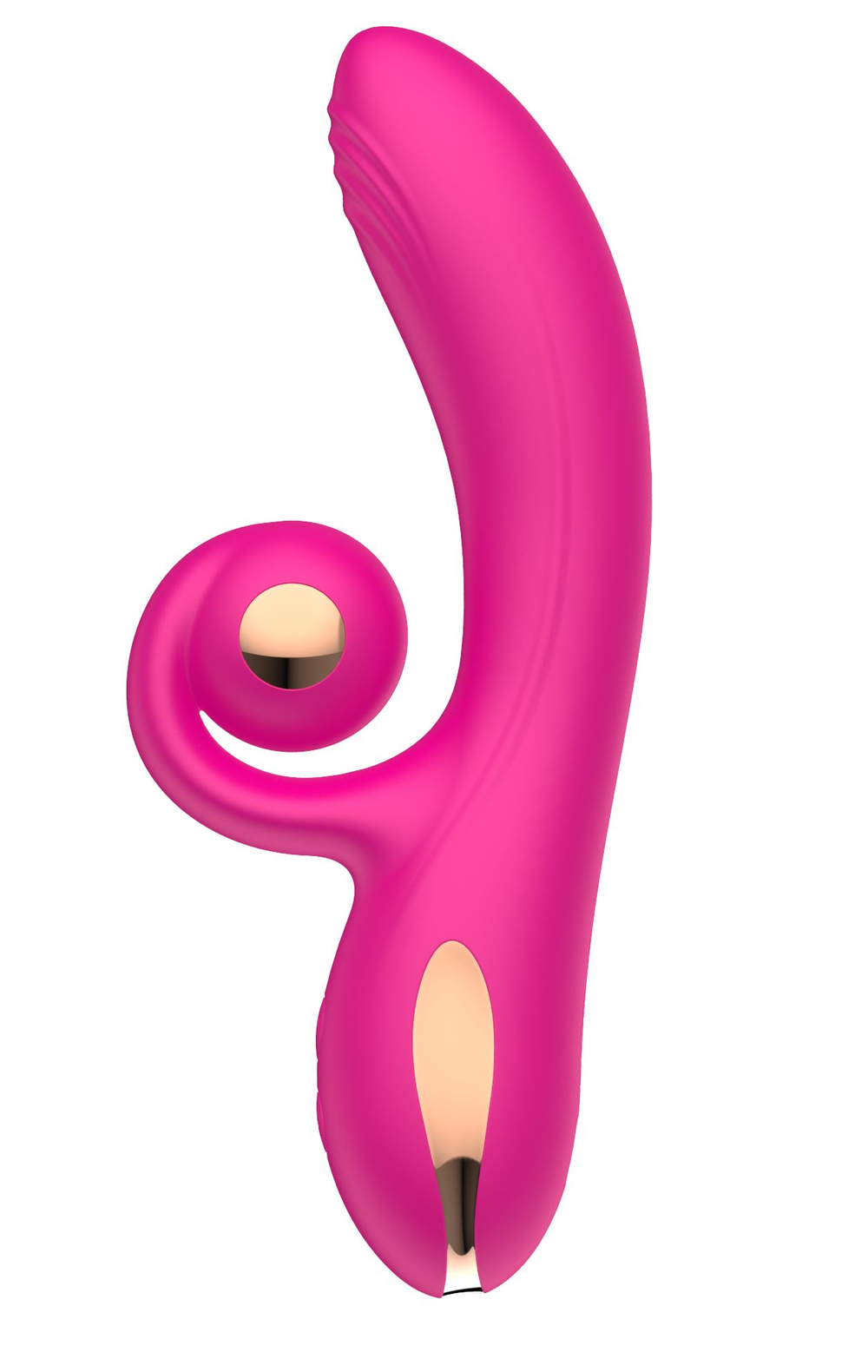 Вибратор-кролик Secwell с вращением ствола, розовый