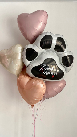 Воздушные шары лапка " Моей кошечке " №2620
