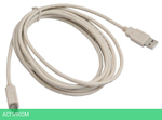 Кабель Buro USB2.0-AM/BM-3 серый